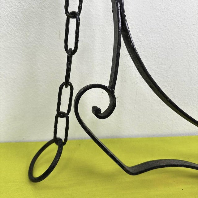 Vintage Metal Wall Sign Holder For Sale - Image 4 of 9