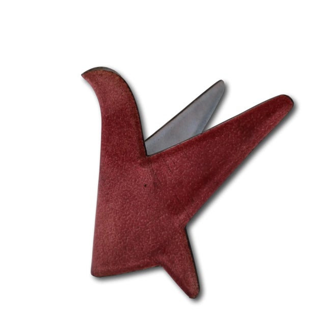 Rare decorative bird-shaped object made of polychrome enamels designed by Gio' Ponti for Smalti d'Arte De Poli in 1950...