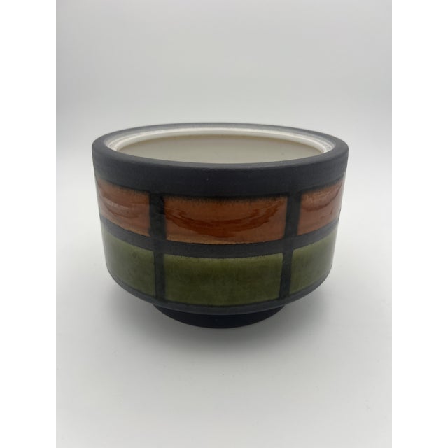 Green Pottery Punch Bowl and Cups from Dümler & Breiden, West Germany, 1970s, Set of 11 For Sale - Image 8 of 10