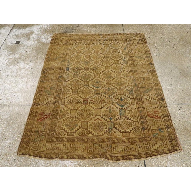 Galerie Shabab Collection Early 20th Century Caucasian Shirvan Throw Rug For Sale - Image 4 of 9