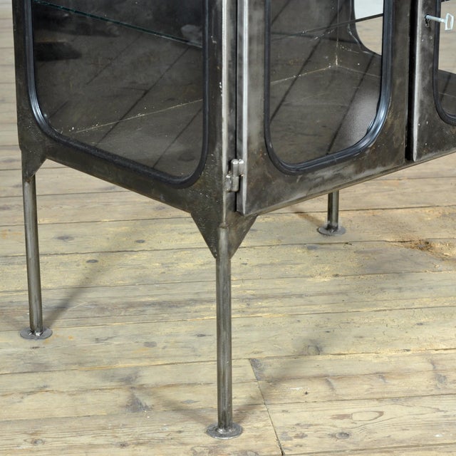 Vintage Glass Hospital Cabinet, 1970s For Sale - Image 11 of 13