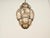 Large Mouth-Blown Murano Amber Glass and Iron Lantern Pendant Light from Seguso, Italy, 1940 For Sale - Image 16 of 18