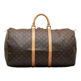 Image of Louis Vuitton Monogram Keepall 55 Travel Bag For Sale