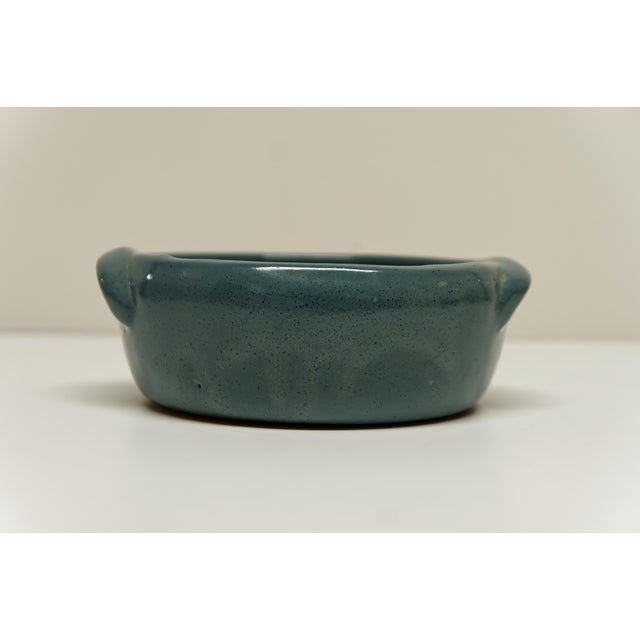 Kentucky Bybee Pottery Gray Green Glaze Serving Bowl For Sale - Image 4 of 5