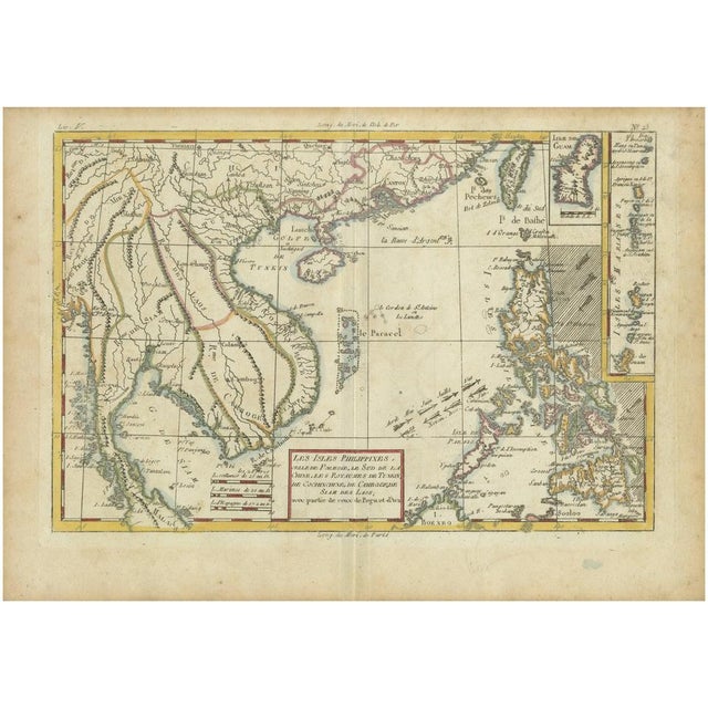 Bonne Map of the Philippines, 1780 For Sale - Image 12 of 12