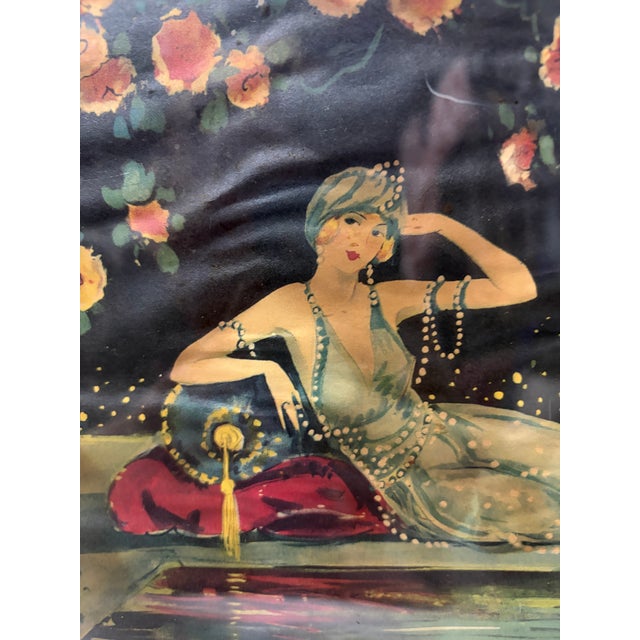 Art Deco Art Deco Serving Tray With a Print by Marygold Tsanya. For Sale - Image 3 of 11