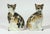Pair of Staffordshire Pottery Seated Calico Cats For Sale In Philadelphia - Image 6 of 7