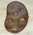 Plastic Mid-Century Button Tuft Brown Vinyl Kidney Footstool Ottoman For Sale - Image 7 of 10