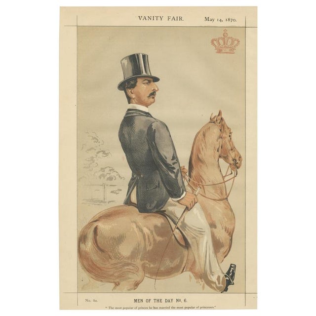 Vanity Fair, Men of the Day No. 6, 1870, Chromolithograph on Paper For Sale - Image 10 of 10