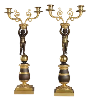 Napoleon III Style Candelabra, Set of 2