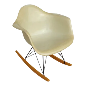 Eames for Herman Miller Fiberglass Parchment Shell RAR Rocker