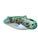 Mid-Century Modern Vintage Sommerso Murano Glass Dish – Turquoise Freeform Bowl, Tutti Frutti Confetti, End of Day For Sale - Image 3 of 5