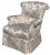 Scalamandre Silk Floral Upholstered Swivel Slipper Chair - Joanne Carson Estate - 1 of 2 For Sale In Los Angeles - Image 6 of 8
