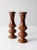 Mid 20th Century Vintage Wooden Candleholders a Pair For Sale - Image 5 of 10