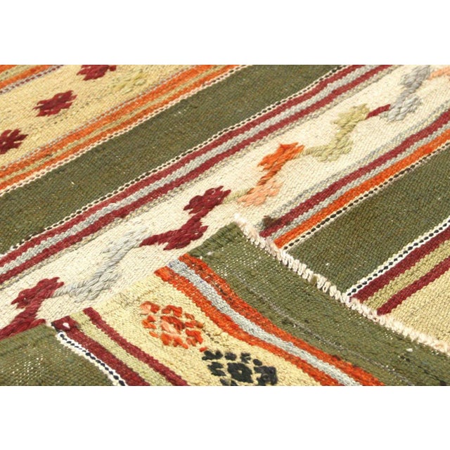1950s Turkish Kilim Rug For Sale - Image 4 of 6
