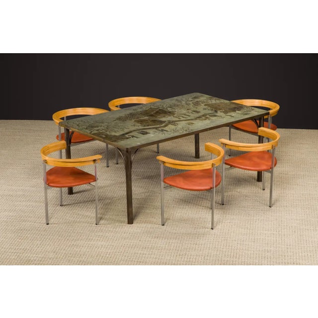 Metal 'Pk-11' Armchairs by Poul Kjærholm for Ekc, Denmark C. 1957, Signed For Sale - Image 7 of 17