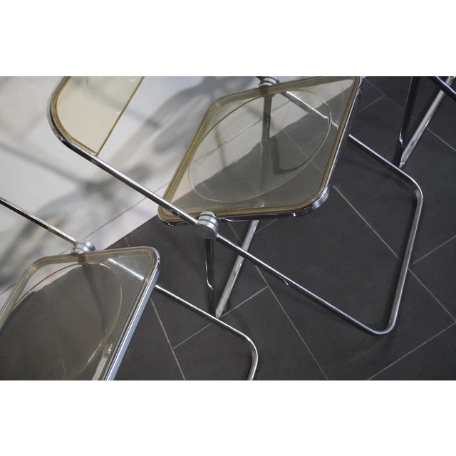 Vintage Plia Chairs by Giancarlo Piretti for Anonima Castelli, 1970s, Set of 4 For Sale - Image 9 of 10