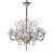 Huge Imperial Trasparent "Rigadin" Murano Glass Chandelier For Sale