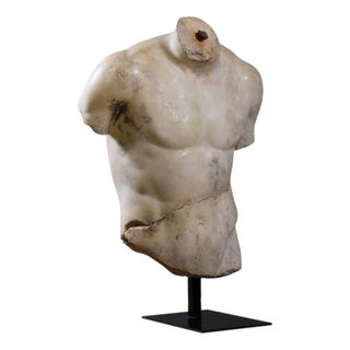 Unknown, Hellenistic Sculpture of a Male Torso, Plaster and Resin For Sale