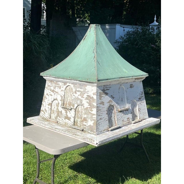 French Country Monumental Antique Dovecote Cupola With Patina'd Copper Roof For Sale - Image 3 of 18