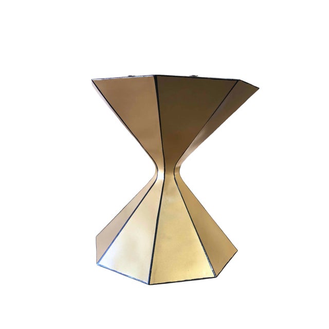 Handmade Gold Pedestal Table Base by Invictus Steelworks Chairish