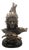 Indian Chief Statue in Brass & Wood, 1970s For Sale