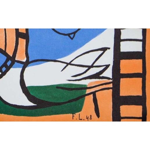 Limited Edition Fernand Leger Lithograph. Size : 40cm x 50cm. Sur les presses de Grafiche Milani, March 1961 on Cartiera...