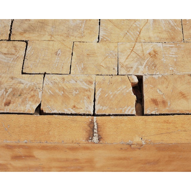 French Provincial Maple Butcher's Block Boucherie Worktable 5 Ft For Sale - Image 17 of 18