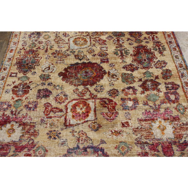 Red Rug & Kilim’s Agra Inspired Modern Rug in Red, Beige-Brown Floral Pattern For Sale - Image 8 of 10