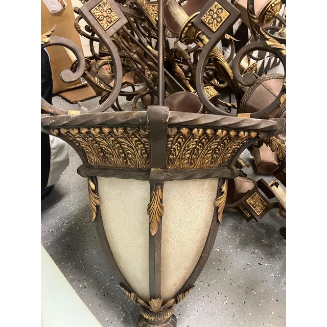 Beautiful enclosed lantern showcases the collection's Mediterranean and Spanish influence. This piece is designed for...