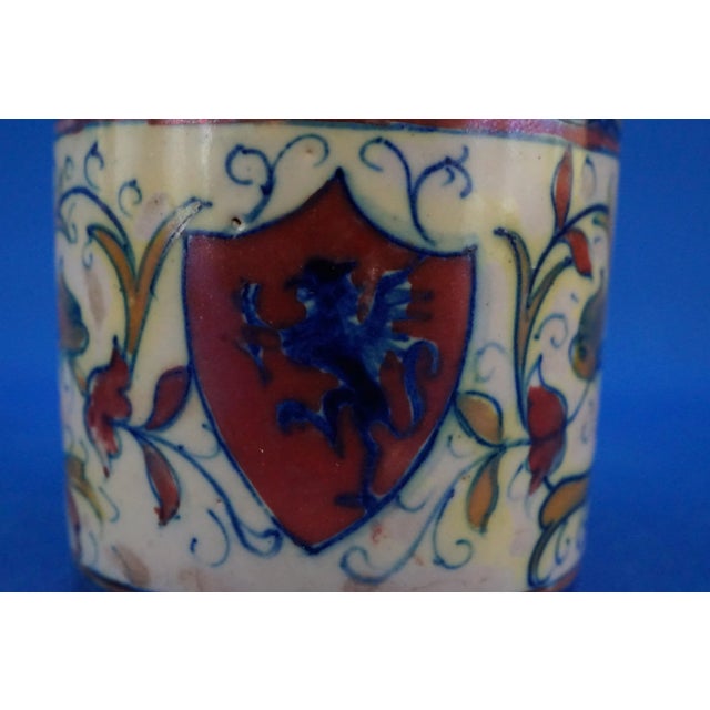 Ceramic Cups and Saucers by Alfredo Santarelli for Gualdo Tadino, 1890s, Set of 6 For Sale - Image 15 of 18