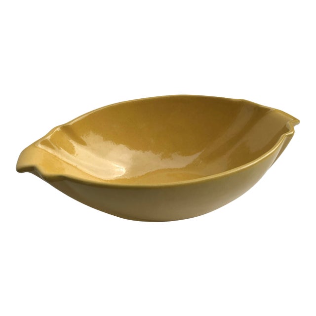 Vintage Frankoma Sunflower Yellow Flower Bowl For Sale