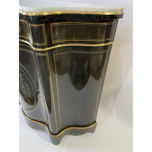 Blackened Wood Cabinet Napoléon 3 For Sale - Image 4 of 11