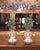 French Pair of 19th Century French Rouen Faience Tulipière Vases For Sale - Image 3 of 11