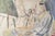 Large watercolor on paper depicting a model, 20th century. Large 20th-century watercolor on paper depicting a model being...