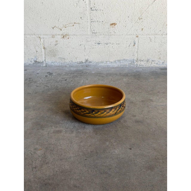 Yellow Lillerød Lervarefabrik Danish Ceramic Bowl 1960s Mid-Century Modern For Sale - Image 10 of 10