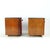 1940s Art Deco Bedside Tables in Walnut and Black Glass, Czechoslovakia, 1940s, Set of 2 For Sale - Image 5 of 11