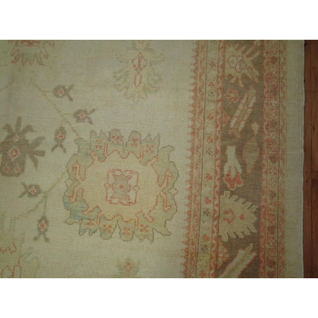 Late 20th Century Oushak Rug, 8'6'' X 12'9'' For Sale - Image 5 of 9
