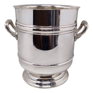 Vintage Silver-Plated Sully Champagne & Ice Bucket from Christofle, 1950s For Sale