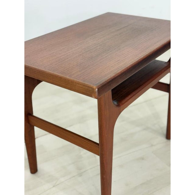 Mid-Century Danish Side Table in Teak by Niels Bach, 1960s For Sale - Image 5 of 11