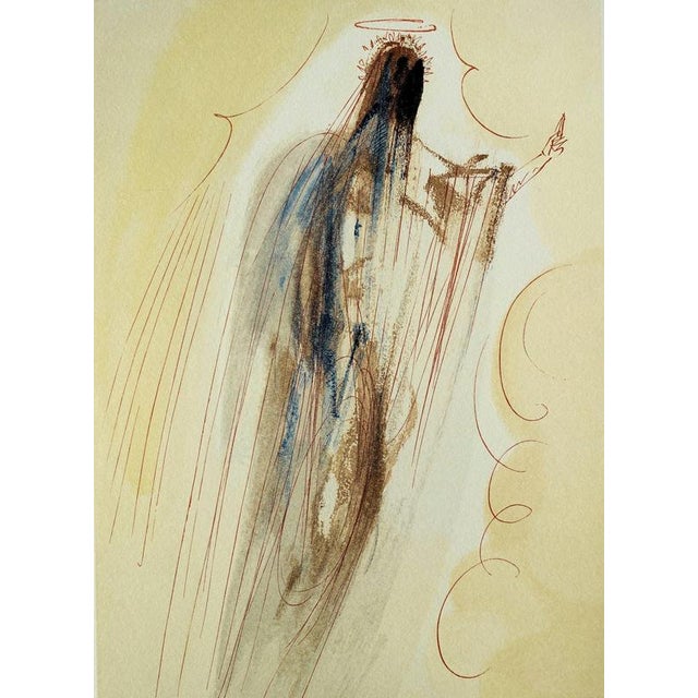 Salvador dali (1904-1989) paradise 29: the creation of the angels color woodcut unsigned on bfk rives vellum 26 x 33 cm...