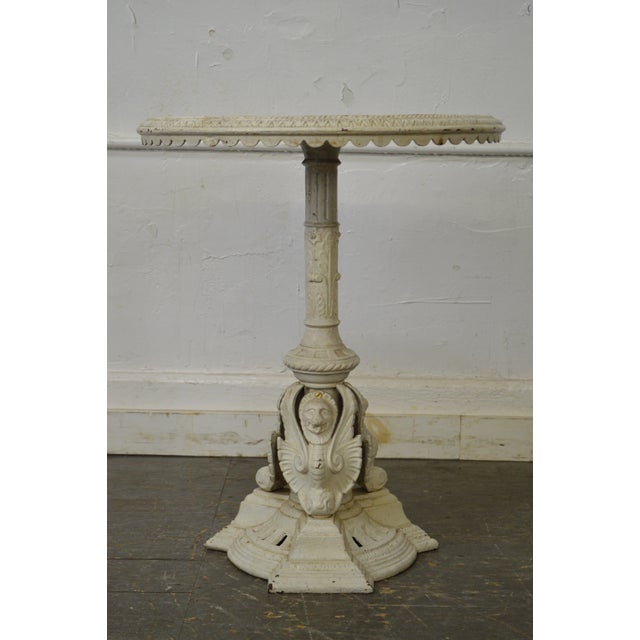 Antique Victorian Cast Iron Round Garden Table Chairish