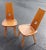 Very nice pair of chairs brutalists wooden solid.