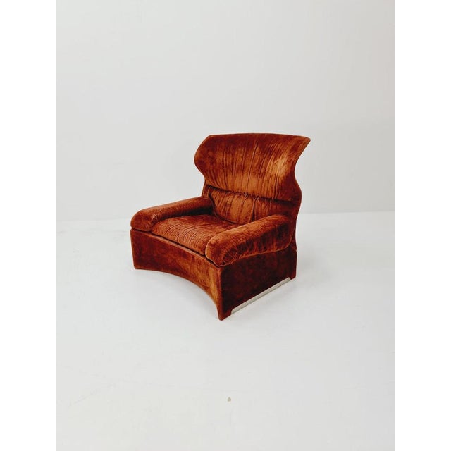 Italian Space Age Lounge Chair by Giovanni Offerdi for Saporiti, 1970s For Sale - Image 4 of 11