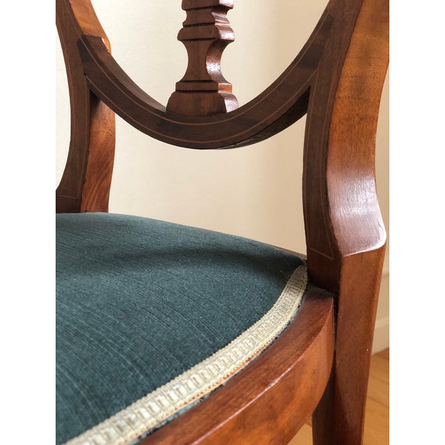 Pair of Antique Mahogany Hepplewhite Revival Chairs Denmark 1900s For Sale - Image 14 of 18