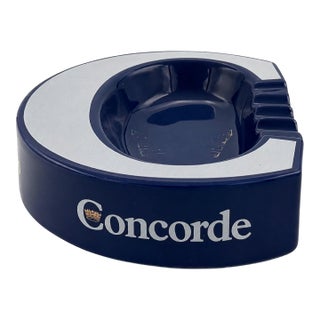 Vintage Concorde British Airways Ceramic Ashtray For Sale