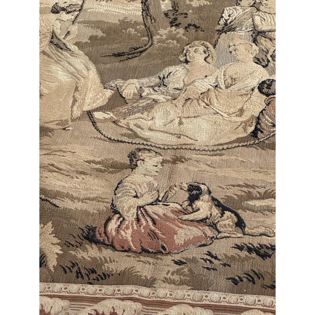 Antique French Aubusson Jacquard Tapestry Panel, 1920s For Sale - Image 3 of 18