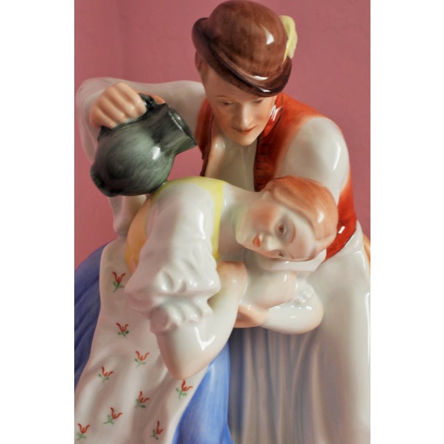 This marvelous Herend figurine was in production from 1920-1949 is created in gorgeous white porcelain with white, blue,...