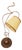 Vintage Lamp with Parchment Shade, 1980s For Sale