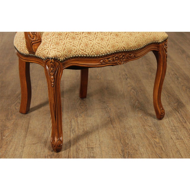 French Louis XV Style Pair of Fauteuil Armchairs For Sale - Image 12 of 18